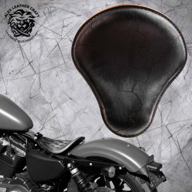 Solo Selle Harley Davidson Sportster 04-20 Vintage Noir Électro
