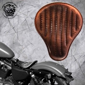 Solo Selle Harley Davidson Sportster 04-22 Vintage Marron V2