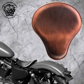 Solo Selle Harley Davidson Sportster 04-22 Vintage Marron