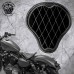 Solo Selle + Montage Kit Harley Davidson Sportster 04-20 "Gloss et Velours" Noir et Blanc Motif de diamant