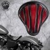 Solo Sitz Harley Davidson Sportster 04-20 "Optimus" dunkle Kirschfarbe