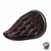 Custom Seat HD Sportster 04 - 22 Black and Red V3