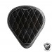 Bobber Solo Seat for Indian Scout since 2015 "Drop" Gloss and Velvet Black and White V3
