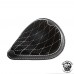 Bobber Solo Seat for Indian Scout since 2017 "Drop" Gloss and Velvet Black and White V3