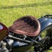 Triumph Bonneville Bobber Seat since 2016 "Standard" Gloss and Velvet Dark Brown and Black V3