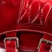 Satteltasche für Triumph Bonneville Bobber Rautenmuster Rot