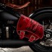 Satteltasche für Triumph Bonneville Bobber Rot und Schwarz V2