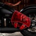 Saddlebag for Triumph Bonneville Bobber Diamond Red and Black