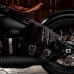 Sacoche de moto pour Triumph Bonneville Bobber Motif de diamant Vintage Noir