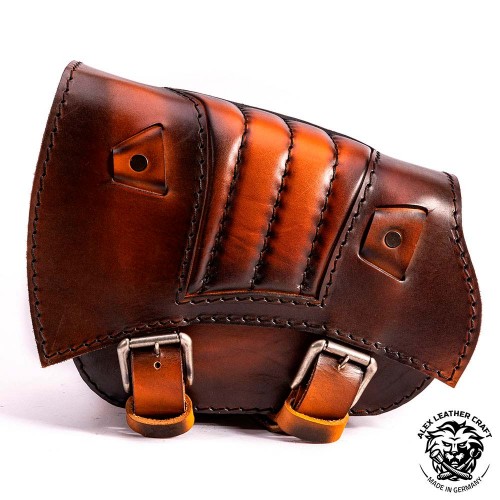 Motorrad Seitentasche 2 Taschen Braun Leder Satteltaschen Panniers jasolcraft
