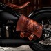 Sacoche de moto pour Triumph Bonneville Bobber Motif de diamant Vintage marron