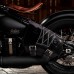 Sacoche de moto pour Triumph Bonneville Bobber Motif de diamant Noir et blanc
