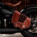 Sacoche de moto pour Triumph Bonneville Bobber Gloss et Velours Noir et marron V2
