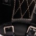 Saddlebag for Triumph Bonneville Bobber Diamond Gloss and Velvet Black & Beige