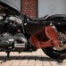 Sacoche de moto Sportster 1988-2020 Gloss et Velours Noir et marron V2