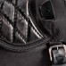 Sacoche de moto Sportster 1988-2020 Vintage Noir Motif de diamant