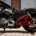 Motorcycle Saddlebag Sportster 1988-2020 Red and Black V2