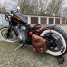 Sacoche de moto Honda Shadow VT600 "Araignée" Vintage Marron Motif de diamant