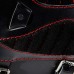Sacoche de moto Honda Shadow VT600 "Araignée" Gloss et Velours Noir et rouge V2