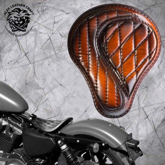Solo Sitz Harley Davidson Sportster 04-20 "No-compromise" Sattel Tan