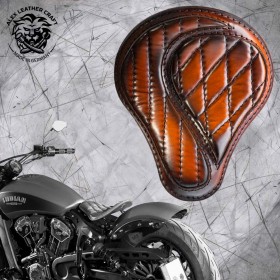 Selle bobber solo pour Indian Scout ab 2015 "Standard" No-compromise Saddle Tan