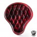Seat + Saddlebag for HD Softail Red and Black Diamond
