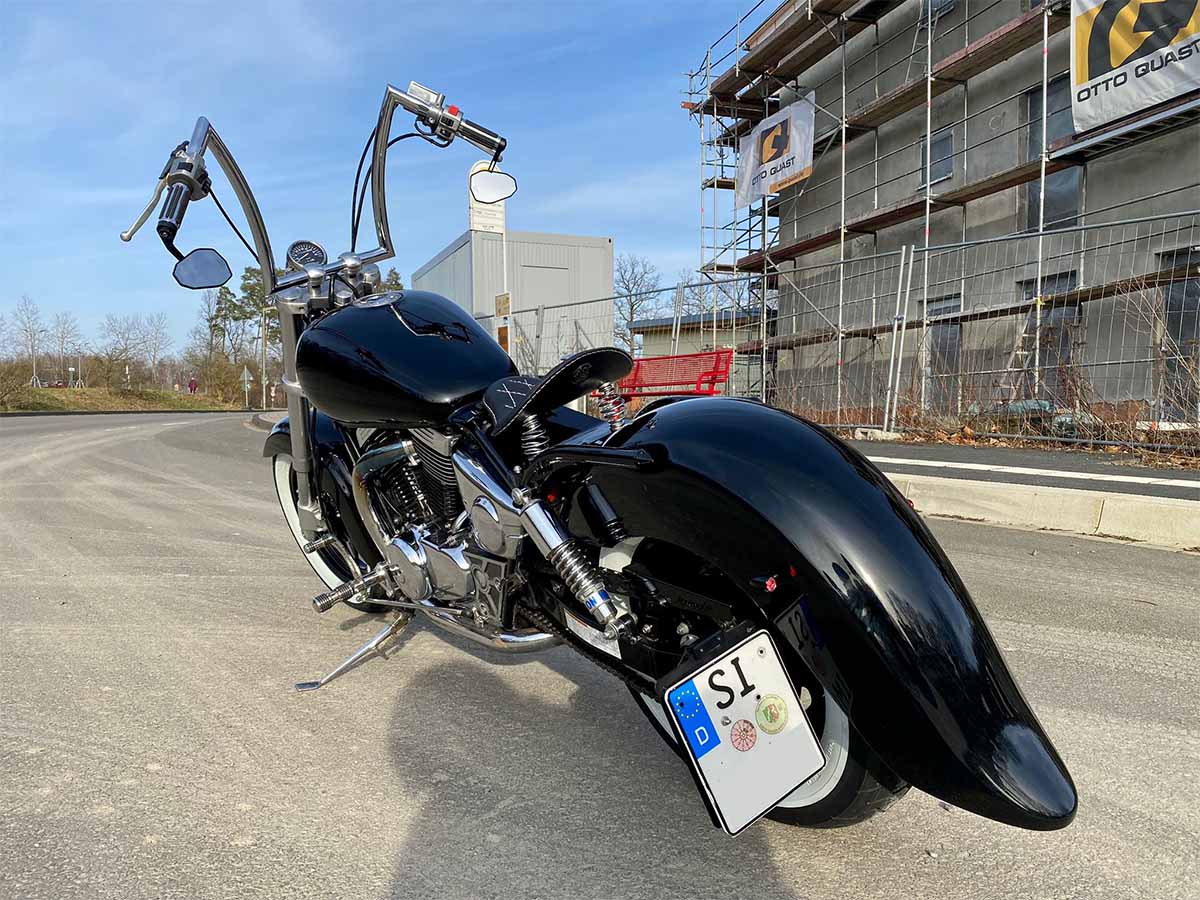 希少になる ご注文受付可】ドイツの職人によるバイク用ソロシート Black and アクセサリー